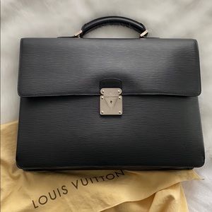 Louis Vuitton Men’s Epi Leather Briefcase - Black
